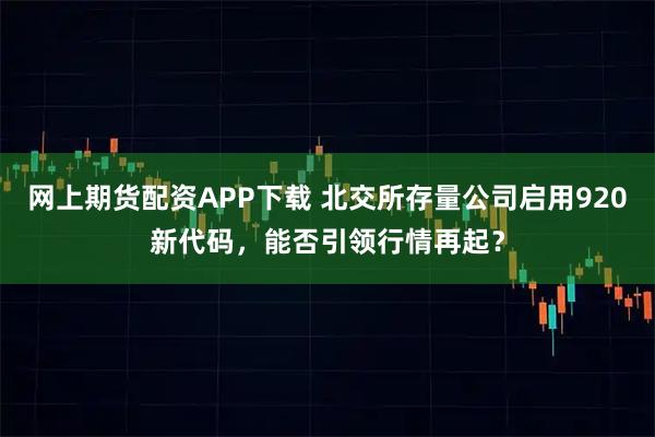 网上期货配资APP下载 北交所存量公司启用920新代码，能否引领行情再起？