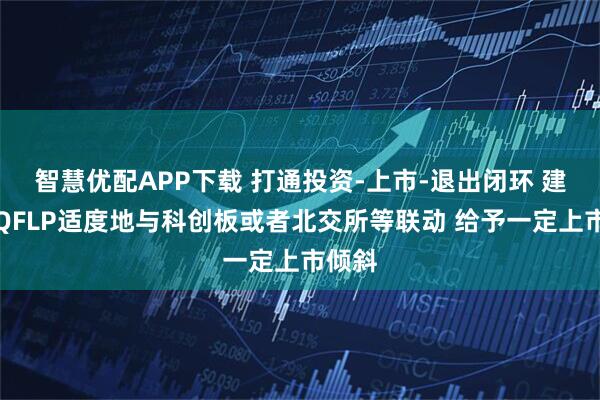 智慧优配APP下载 打通投资-上市-退出闭环 建议将QFLP适度地与科创板或者北交所等联动 给予一定上市倾斜