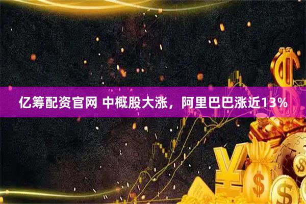 亿筹配资官网 中概股大涨，阿里巴巴涨近13%